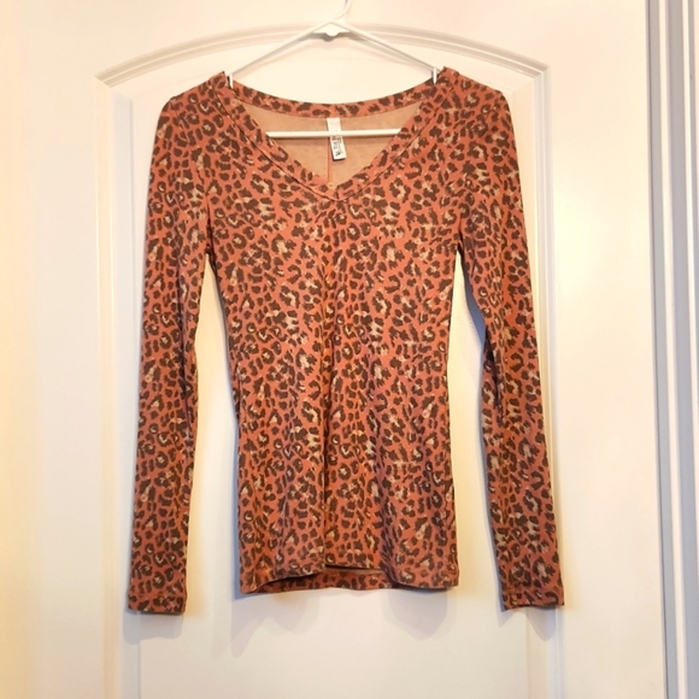 Vintage Victoria's Secret leopard print long sleeve t-shirt size‎ XS